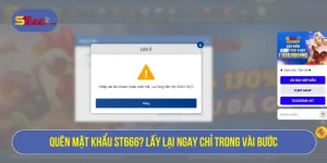 Quên mật khẩu ST666? Lấy lại ngay chỉ trong vài bước